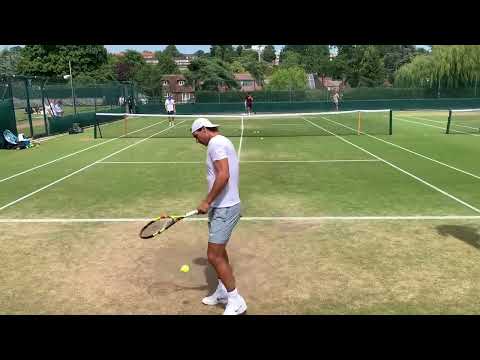 NADAL INTENSE Wimbledon PRATICE 2022 [COURT LEVEL FULL HD]