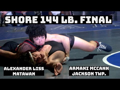 Shore Conference 144 lb. Final | Armani McCann (Jackson Twp.) vs  Alexander Liss (Matawan)