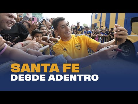 La INTIMIDAD del VIAJE de BOCA a SANTA FE + el RECIBIMIENTO de los HINCHAS