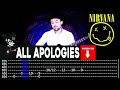 【NIRVANA】[ All Apologies ] cover by Masuka | LESSON | GUITAR TAB