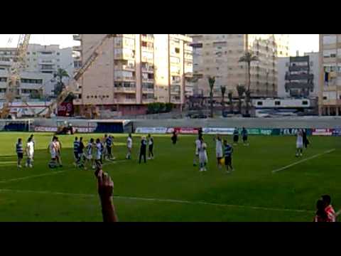 Cádiz-Real Sociedad El equipo sale de los vestuarios a saludar a la aficion.