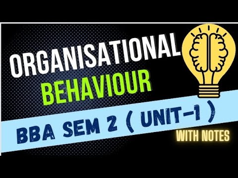 Nature of organisational behaviour Models of organisational behaviour bbabcom bbasem2 bba6thsem