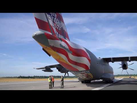 NATO Allied aircraft take to the skies during exercise Air Defender 23