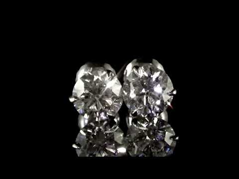 GIA Certified 2.00ct (TDW) Diamond Stud Earrings