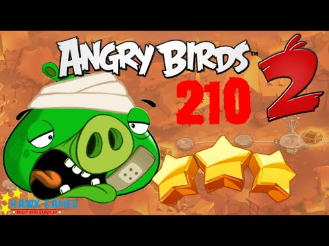 Angry Birds 2 - 3 Stars Walkthrough Level 210 BOSS [4K 60FPS]