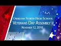 Oshkosh North High School Veterans Day Assembly - 11/12/18