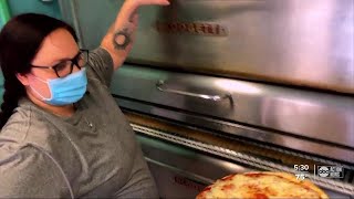 Local pizza place survives because of the work of a single mom
