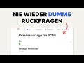 Optimale Prozessvorlage Für SOPs Aufgaben Effektiv Abgeben