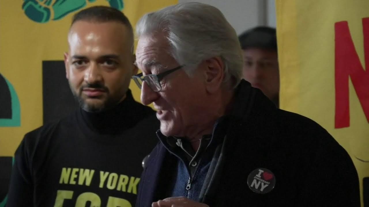 News conference ahead of a "No Kings" protest in New York against Donald Trump