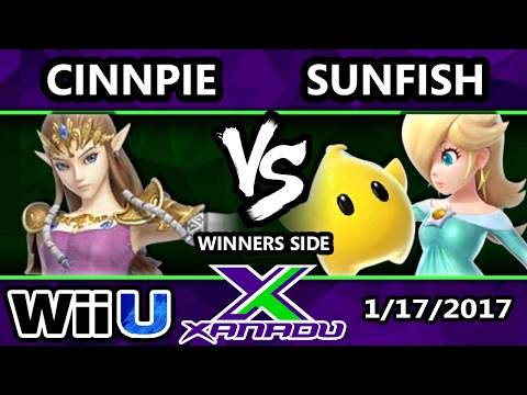 S@X 185 - Wave | Cinnpie (ZSS) Vs. Sunfish (Rosalina) - SSB4 Tournament - Smash for Wii U - Smash 4