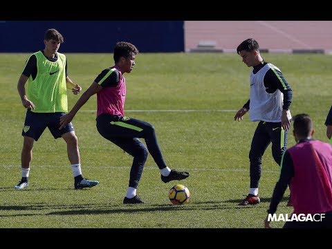 Juanpi y Peñaranda se incorporan al trabajo del Málaga