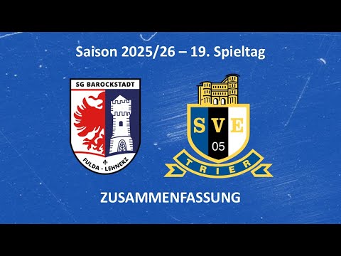 SVE-TV: Barockstadt Fulda vs. Eintracht Trier - Highlights (19. Spieltag Saison 25/26)