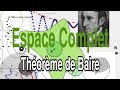 Topologie :Espace #complet :  Théorème de Baire + Application 