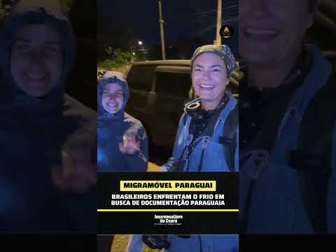Brasileiros enfrentam o frio em busca de documentação paraguaia