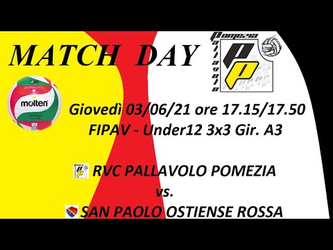 03/06/21 FIPAV U12 3X3 Fem Ore 17.15 - RVC Pallavolo Pomezia  vs.  APD San Paolo Ostiense Rossa
