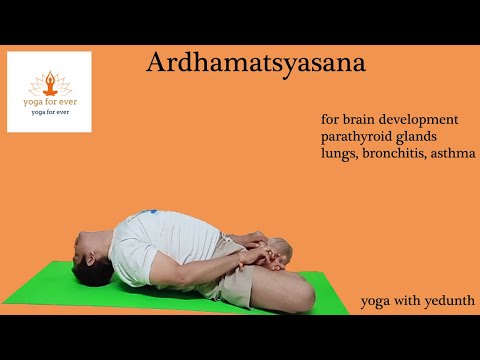 Ardhamatsyasan | half fish posture