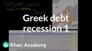 Greek Debt Recession and Austerity (part 1)