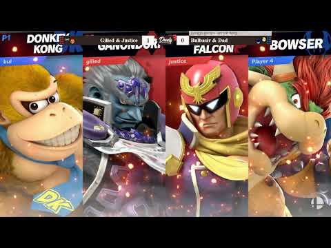 DDD 19 SSBU Doubles Round 1 - Gilied & Justice (Red) vs Bulbasir & Dad (Blue)