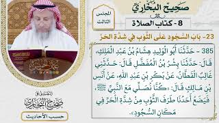 [385] حديث: كنا نصلي مع النبي فيضع أحدنا طرف الثوب من شدة الحر [كتاب الصلاة]