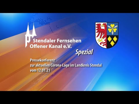 Pressekonferenz zur aktuellen Corona-Lage im Landkreis Stendal vom 12.01.21