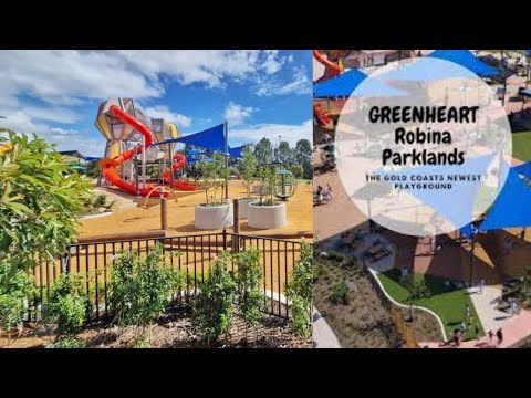 NEW PLAYGROUND GREENHEART ROBINA PARKLAND#ROBINA#RIDES# EATS&DRINKS#GOLD COAST#QUEENSLAND#AUSTRALIA