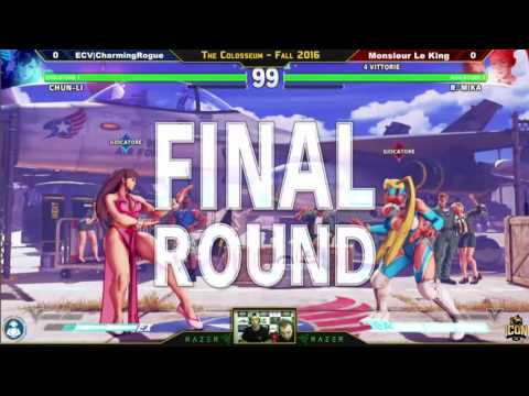 SFV: ECV CharmingRogue (Chun-Li) vs Monsieur Le King (R. Mika) - The Colosseum 2016
