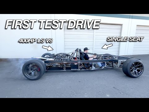 Custom Single Seater Supercar Pt 6. - FIRST TEST DRIVE WAS SURPRISING!