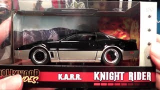 K.A.R.R.  Knight Rider 2019 Hollywood Rides Diecast Car Toy Review - The No Swear Gamer