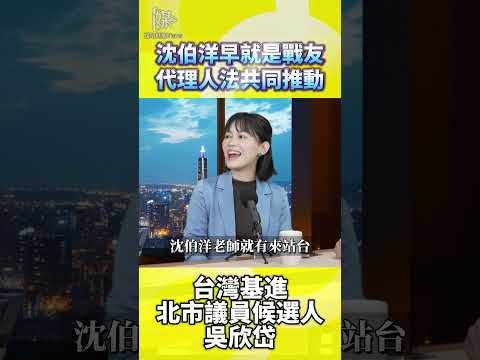 吳欣岱談沈伯洋是長年戰友　曾共同推動法