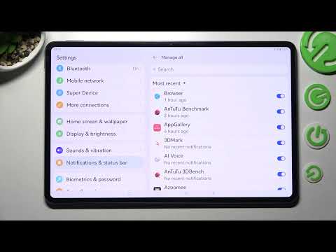 How to Manage Phone Notification in HUAWEI MatePad Pro 12.6 – Notifications Management