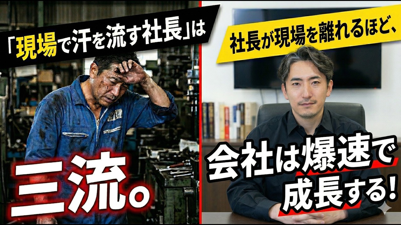 「現場で汗を流す社長」は三流。会社を爆速で成長させるMBA流・仕組み化の裏ルール