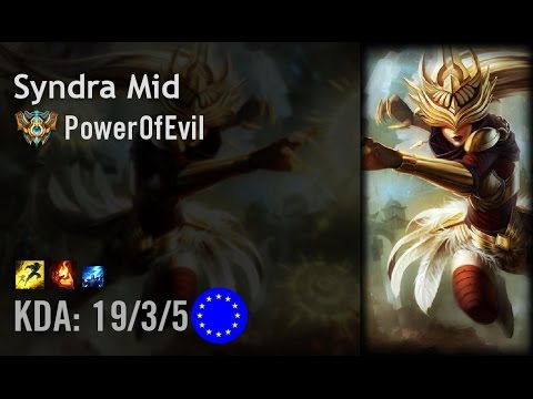 Syndra Mid vs Kayle - PowerOfEvil - EUW Challenger Patch 6.14