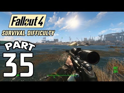 Fallout 4 Survival Difficulty SNIPER Walkthrough - Part 35 1080p 60FPS