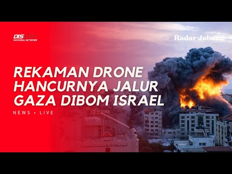 REKAMAN DRONE MENGUNGKAP SKALA KEHANCURAN JALUR GAZA