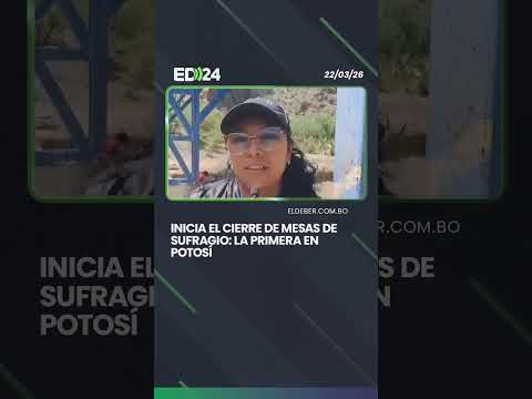 Inicia cierre de mesas en Potosí