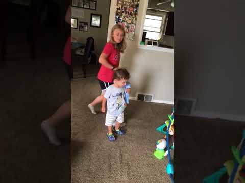 Isabella and baby Adam