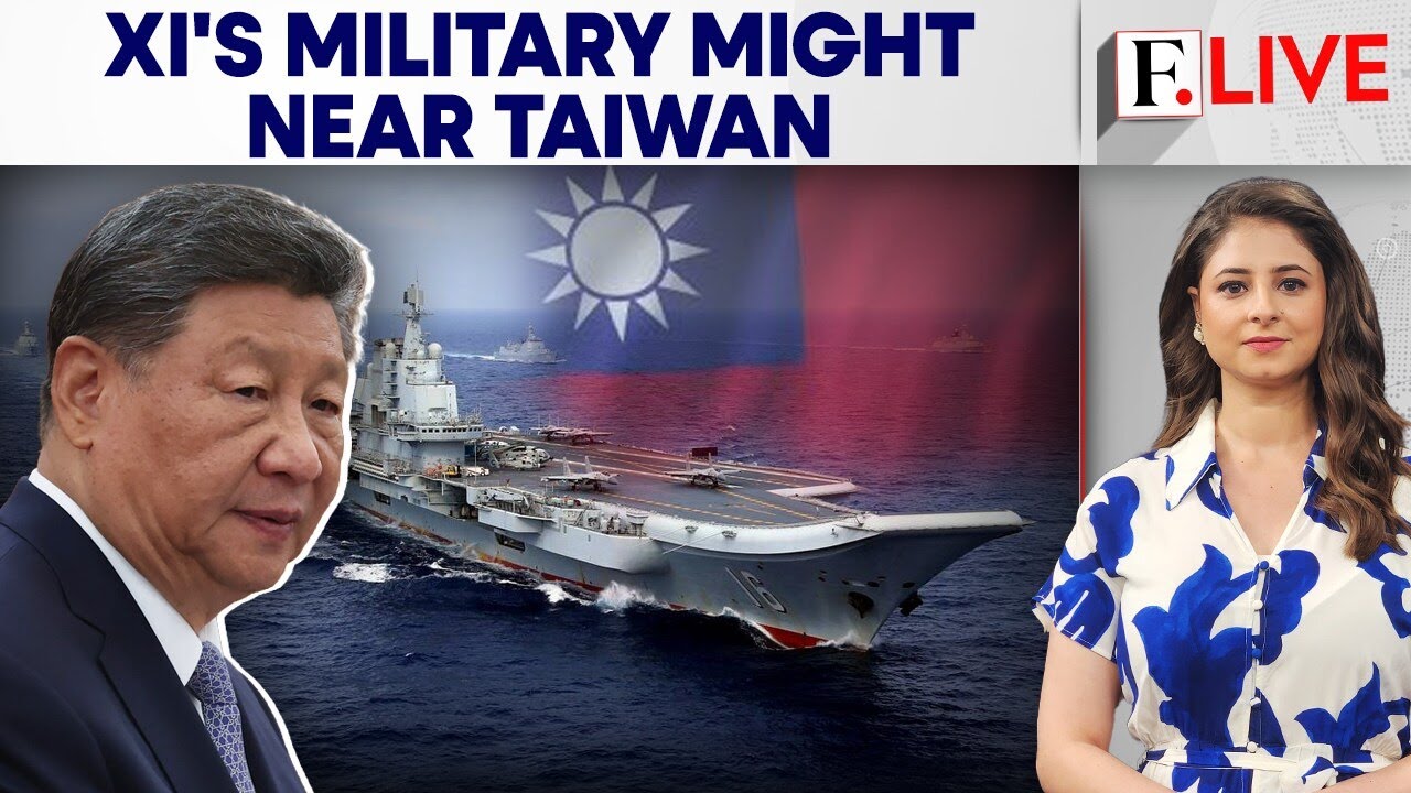 Taiwan Detects 9 Chinese Aircraft, Vessels After Opposition Leader Meets in Beijing | Firstpost Live