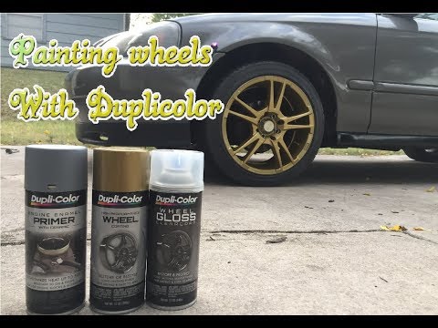 How to paint wheels using Dupli-Color to achieve a nice finish