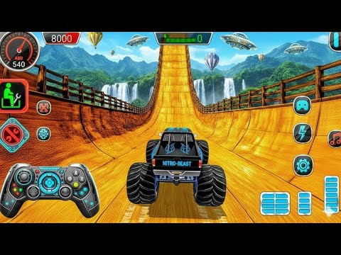 🚨 Monster Truck Mega Ramp Extreme Racing 😱 | Insane High Speed Stunts, Huge Jumps & Crazy Crashes 💥🔥