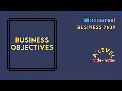 Business objectives | A Level Notes Business 9609
