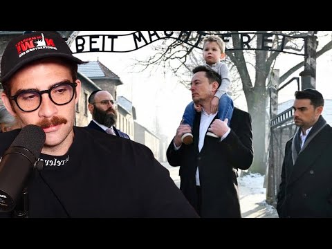 Elon Musk & Ben Shapiro visits Auschwitz-Birkenau death camp | HasanAbi reacts