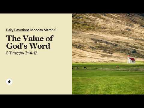 The Value of God’s Word – Daily Devotional