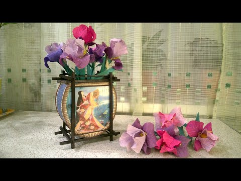 Ваза, подставка под ........ из бобины в японской, китайской тематике. Своими руками.DIY.