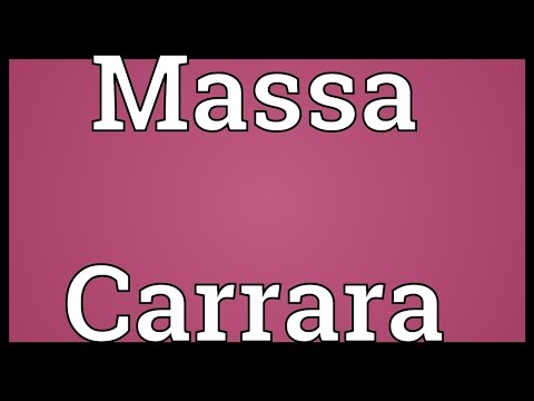 Massa Carrara Meaning
