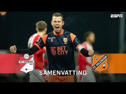 Good old VOLENDAMS duo weer belangrijk voor KOPLOPER 🟠 | Samenvatting FC Emmen - FC Volendam