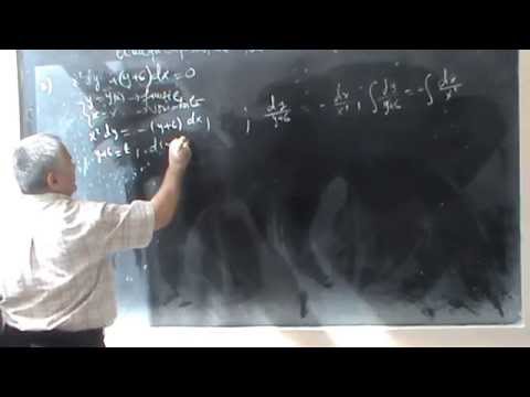 Lectia ECDIF 2  -  Ecuatii diferentiale  cu variabile separabile