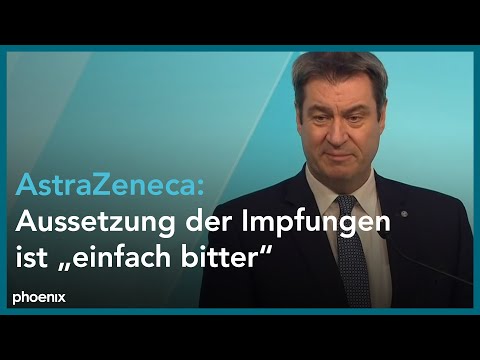 Corona: Pressekonferenz mit Markus Söder (CSU, Ministerpräsident Bayern) am 16.03.21