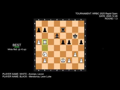 FIDE World Rapid & Blitz Championships 2025: Rapid Open 1-30 - part 1/4
