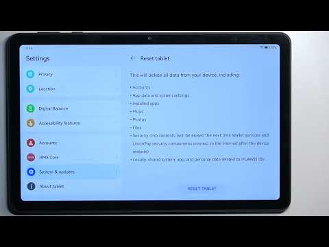 How to Hard Reset Huawei MatePad SE via Settings - Reset Tablet