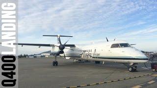 preview picture of video 'Horizon Air Dash 8-Q400 landing at Victoria Airport, BC'